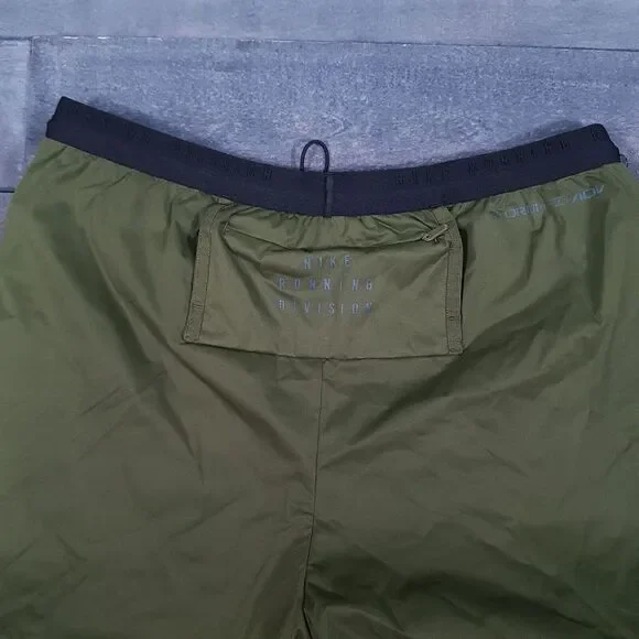 NIKE Storm-Fit ADV Run Division Running Pants Mens Size‎ SMALL Rough Green